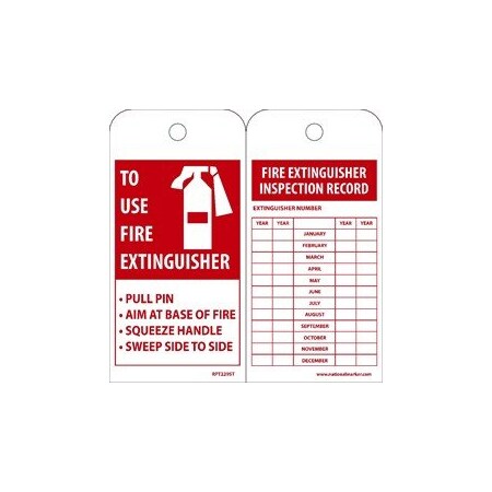 TAGS, FIRE EXTINGUISHER